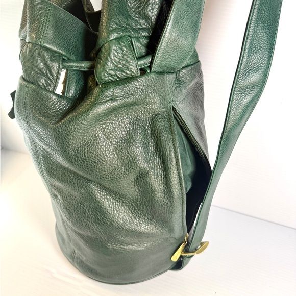 Green Leather Shoulder Bag - Picture 3 of 12